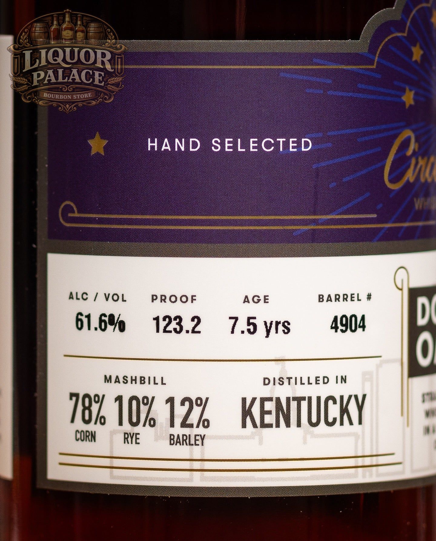 Circle City Double City Single Barrel Bourbon – 123.2 Proof (61.6% ABV)